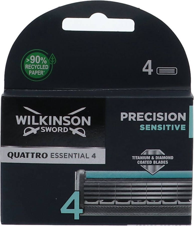Wilkinson Voordeelverpakking van 3 x Quattro Titanium 4-pak Sensitive 5021