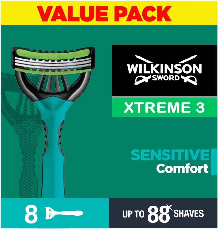 Wilkinson Xtreme 3 Sensitive Comfort 8 wegwerpscheermesjes