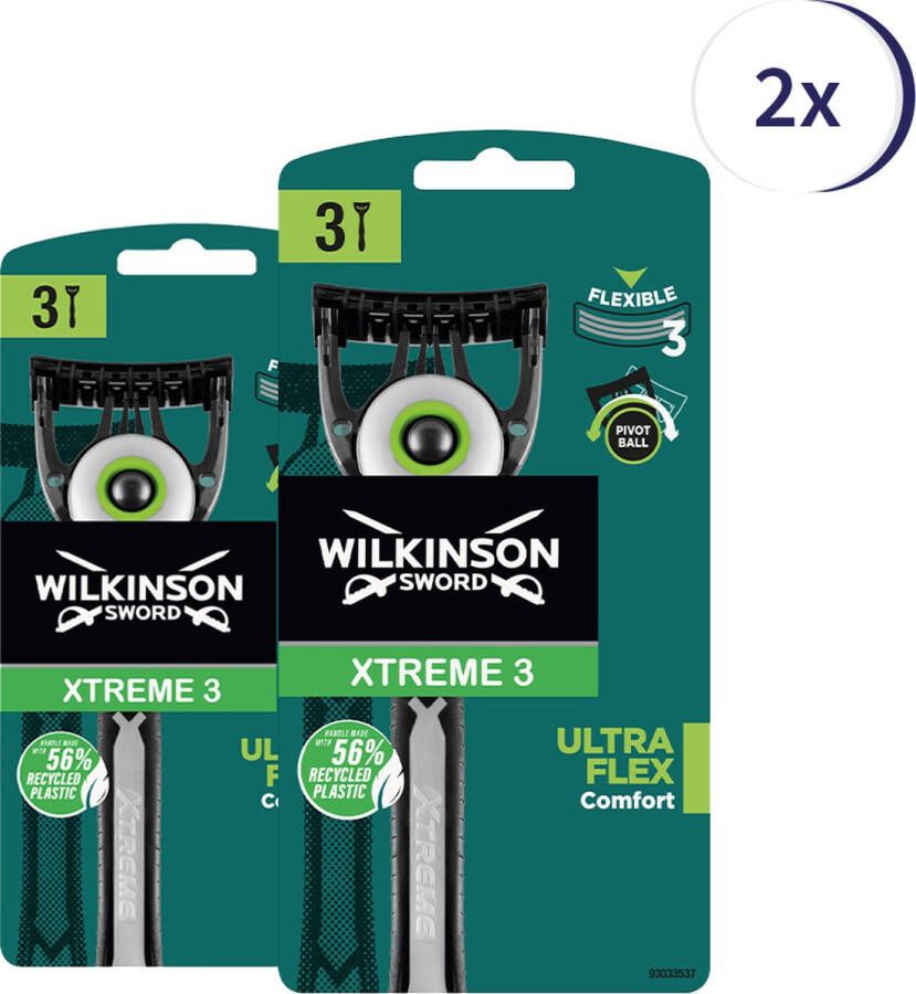 Wilkinson Men Scheermes Xtreme 3 Ultra Flex 6 mesjes Voordeelverpakking