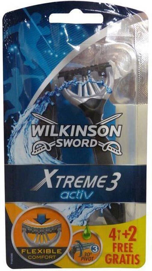 Wilkinson Xtreme III Wegwerp Mesjes Active 4+2gratis