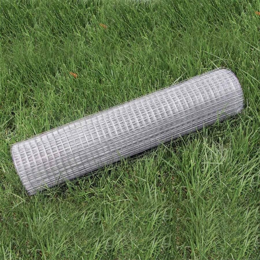 Wiltec Wildanger Technik GmbH Gaas volière draad verzinkt 1mx10m met 12x12mm maaswijdte Kippengaas konijnenren gaas voor kippen konijnen vogel ren Multistrobe