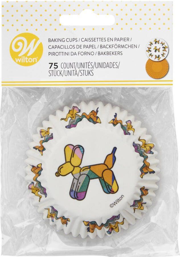 Wilton Baking Cups Ballonhondje 75 Stuks Cupcake en Muffin Vormpjes