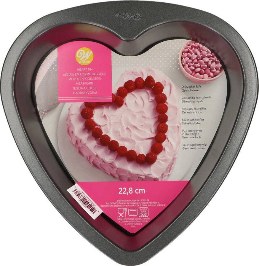 Wilton Bakvorm Cakevorm Taartvorm Hart Metaal 22 cm