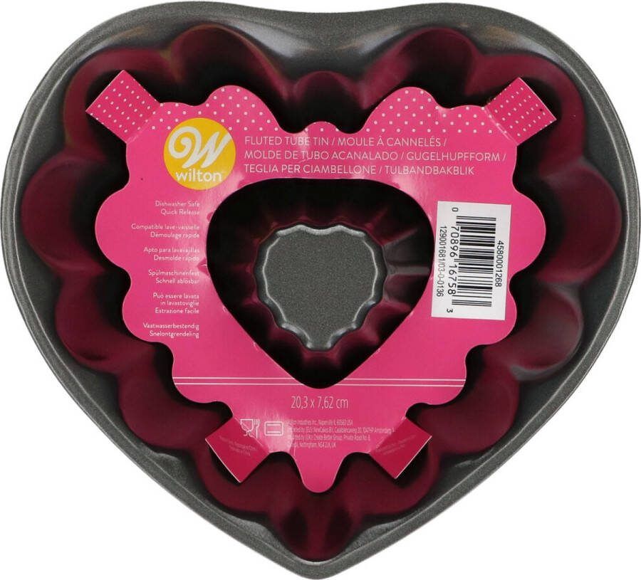 Wilton Bakvorm Tulbandvorm Hart Metaal 20 cm
