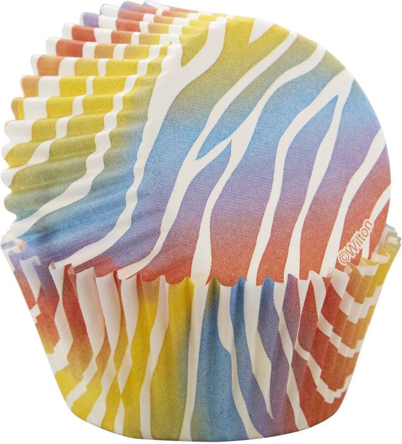 Wilton Cupcake Vormpjes Papier Muffinvorm Zebra 75 Stuks