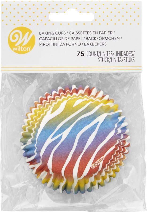 Wilton Cupcake Vormpjes Papier Muffinvorm Zebra 75 Stuks