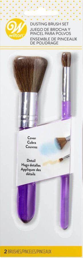 Wilton Decoratiekwast Bakkwast Poederkwast Taartversiering 2 Stuks