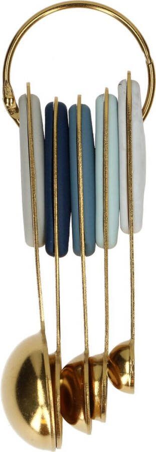 Wilton Gouden Metalen Maatlepels 5 stuks