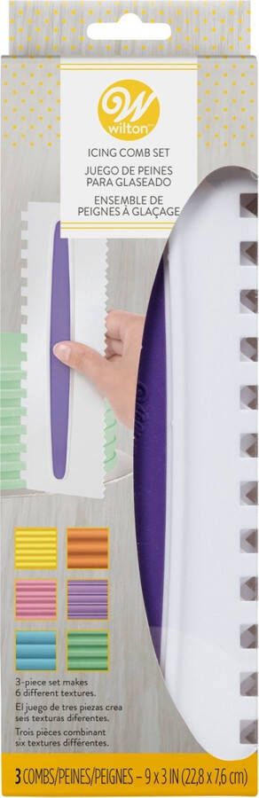 Wilton Icing Schraper Comfort Grip Taart Spatel Set van 3 22 8 x 7 6 cm