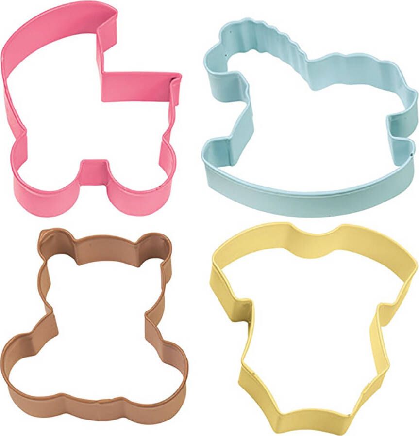 Wilton Cookie Cutter Baby Theme set 4