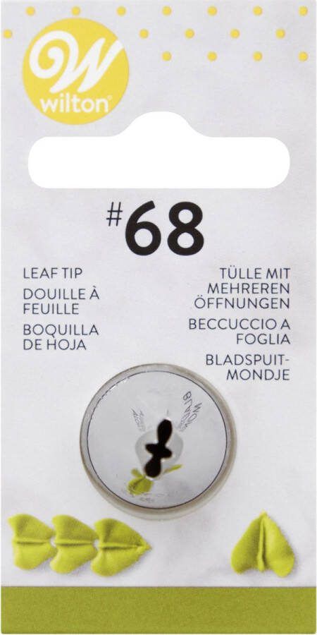 Wilton Spuitmondje Garneerspuit voor Taartdecoratie RVS #068 Blad