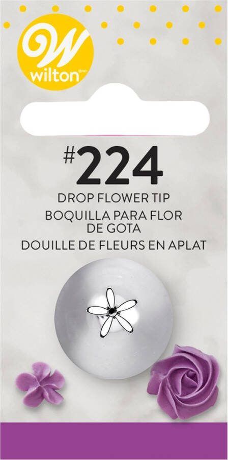 Wilton Spuitmondje Garneerspuit voor Taartdecoratie RVS #224 Dropflower