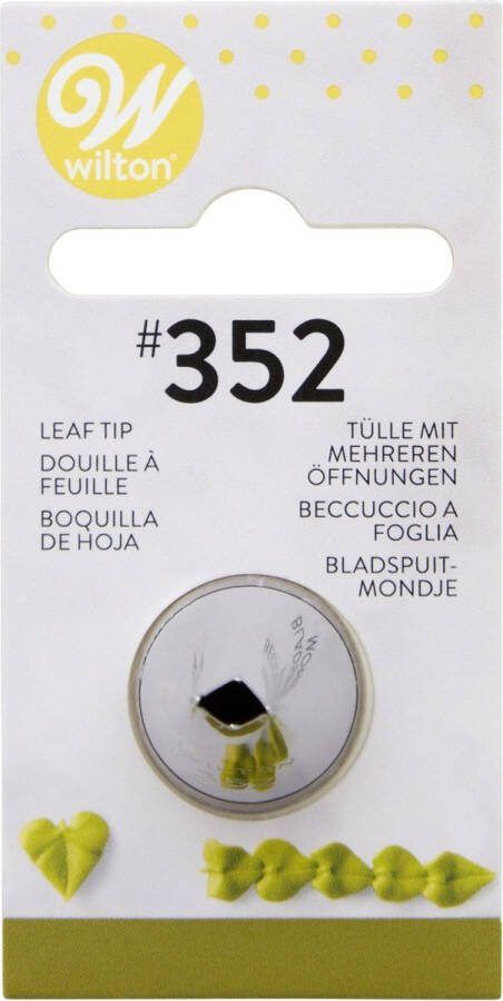 Wilton Spuitmondje Garneerspuit voor Taartdecoratie RVS #352 Blad