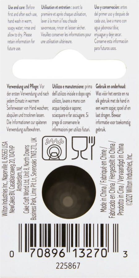 Wilton Spuitmondjes Set Garneerspuit voor Taartdecoratie RVS #005