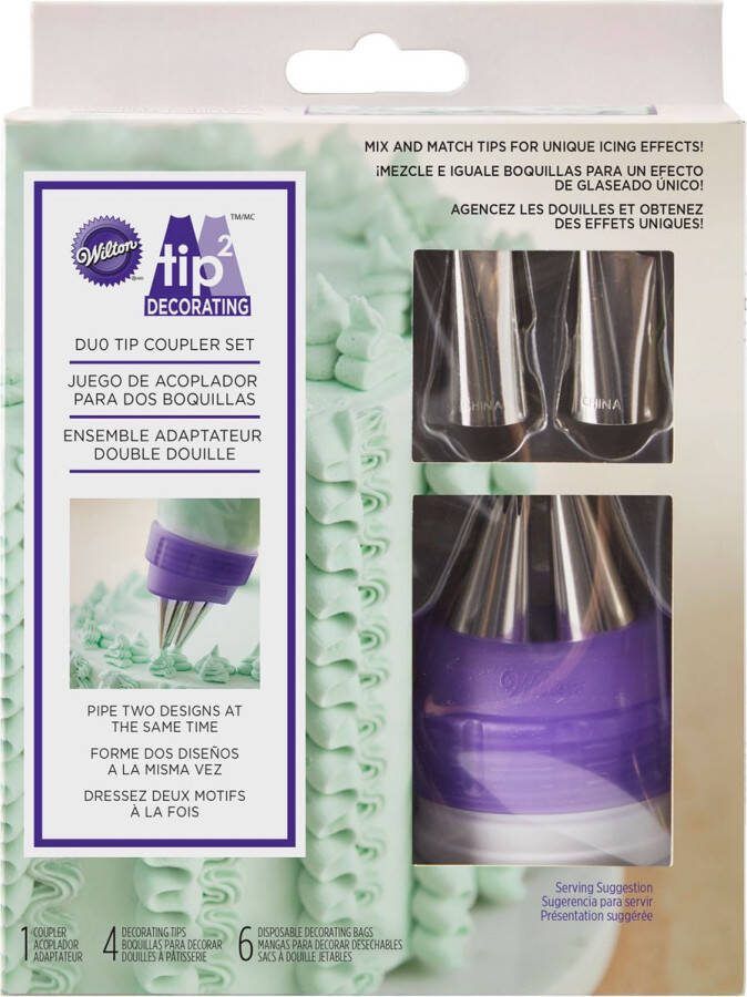Wilton Spuitmondjes Set Garneerspuit voor Taartdecoratie RVS #102 #16 #7 #46