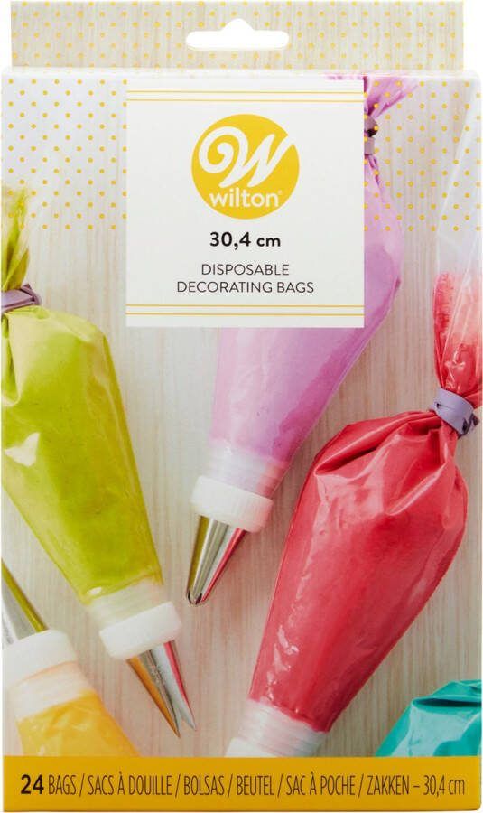 Wilton Spuitzak Wegwerp Lichtgewicht Slagroomspuit Garneerspuit 30 cm 24 Stuks