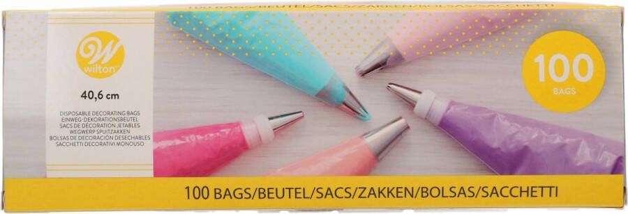 Wilton Wegwerp Spuitzakken 40cm pk 100