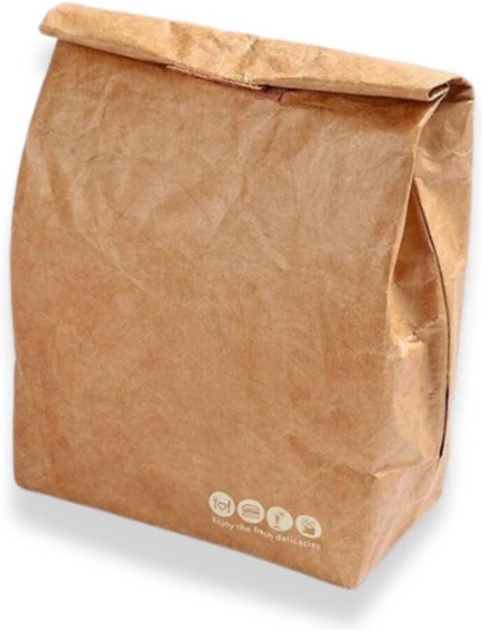 Winkrs Herbruikbare lunchbag duurzame lunch 'trommel' van papier koeltas
