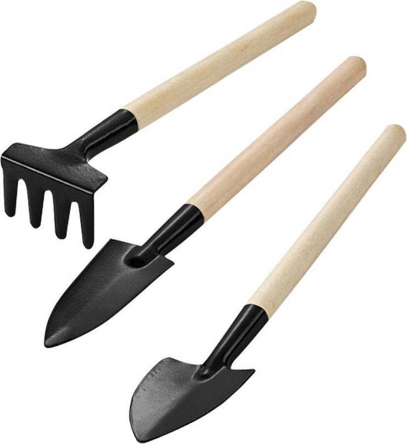 Winkrs Mini tuingereedschap voor kamerplanten of kinderen in de tuin Schep hark spade 22 cm