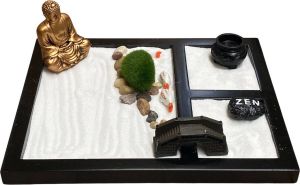 Winkrs Mini zentuin met gouden buddha Boeddha Yoga Meditatie