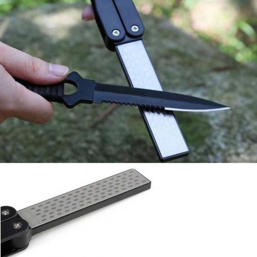 Winkrs Slijpsteen met handvat Ultra dun Diamant op aluminium Messenslijper