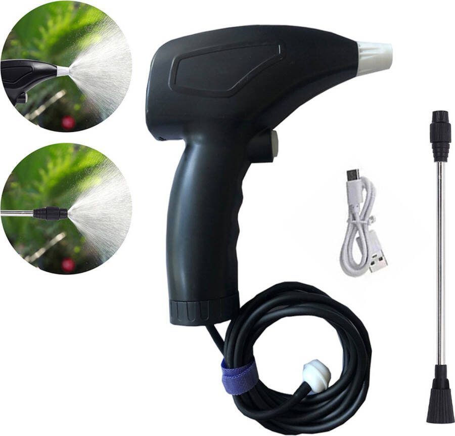 Winnes Elektrische sproeier USB oplaadbaar Geschikt voor gazon-onkruidplantensproeier tuinsproeier met 2M slang en Uitgerust met 20CM verlengstang
