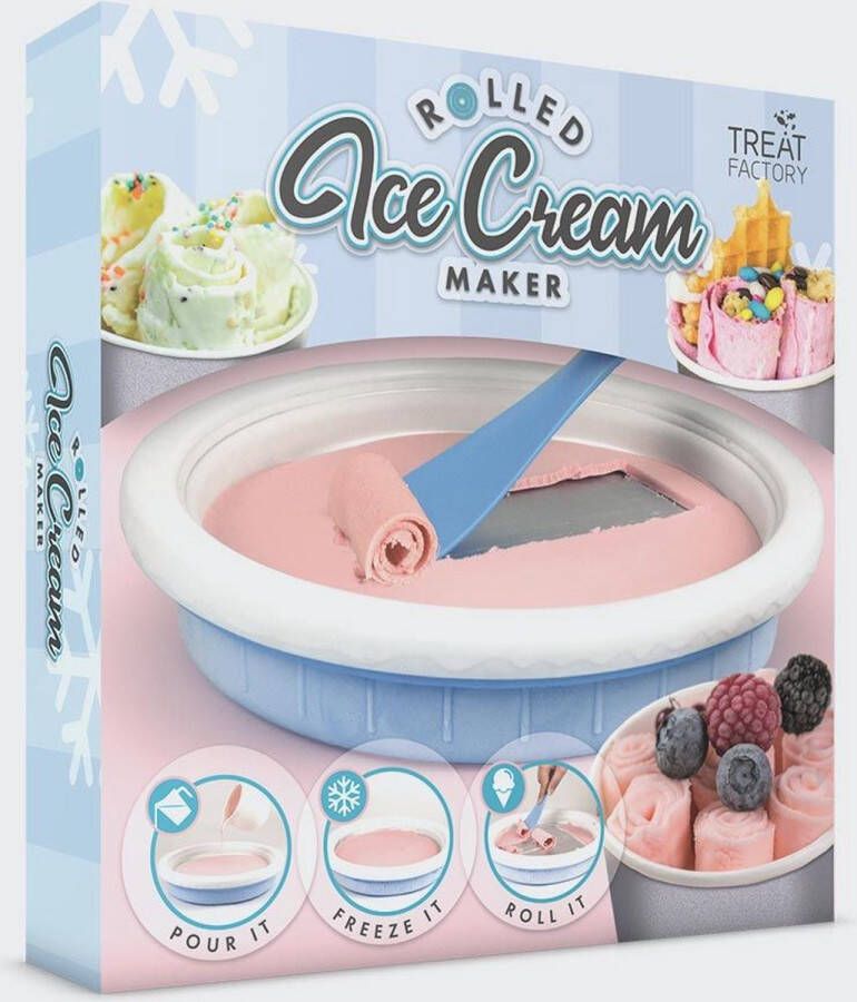 Treat Factory Rolled Ice Cream Maker IJsmachine DIY IJsmaker Schep- Roomijs maken