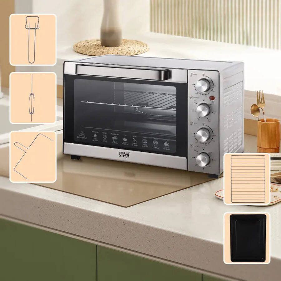 Winning star St-9619 Elektrische Oven Vrijstaand 100 Liter