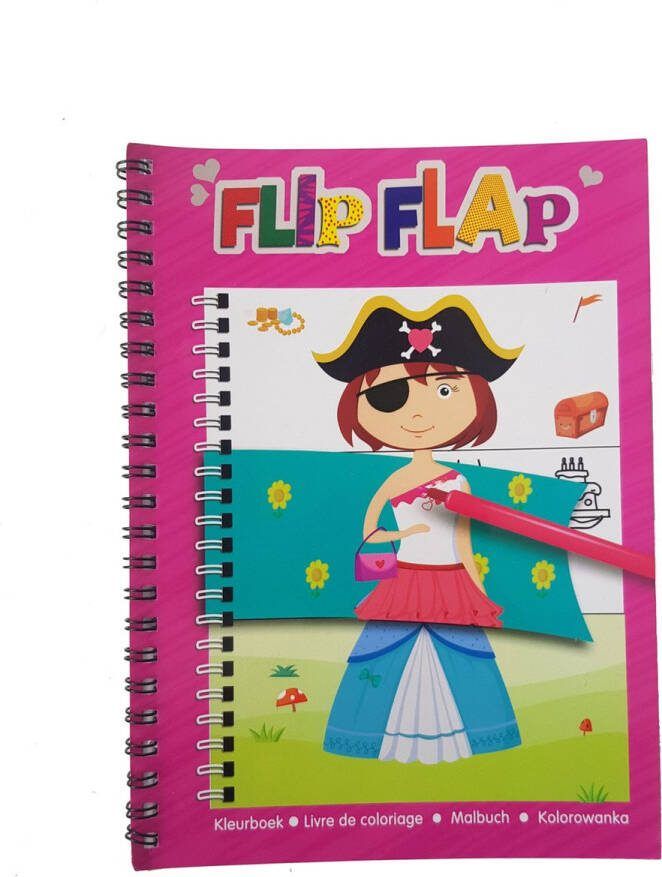 WIns-Holland B.V. Flip & Flap Kleurboek Meisje