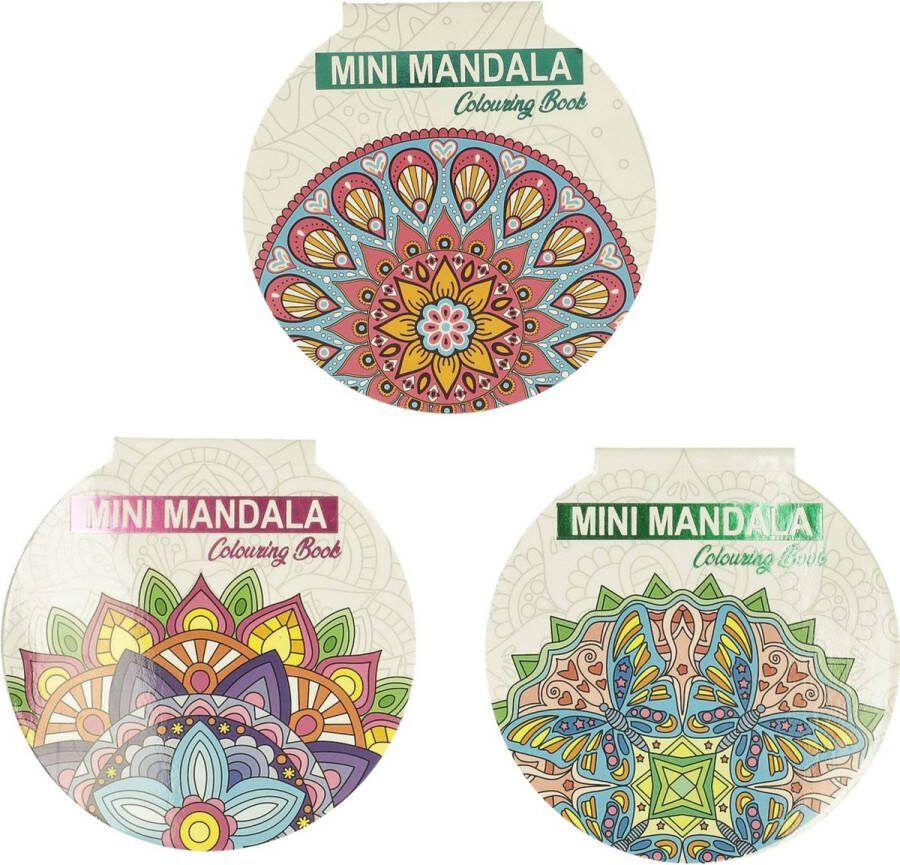 WIns-Holland B.V. Mini Mandala Kleurboek Rond Rode voorkant