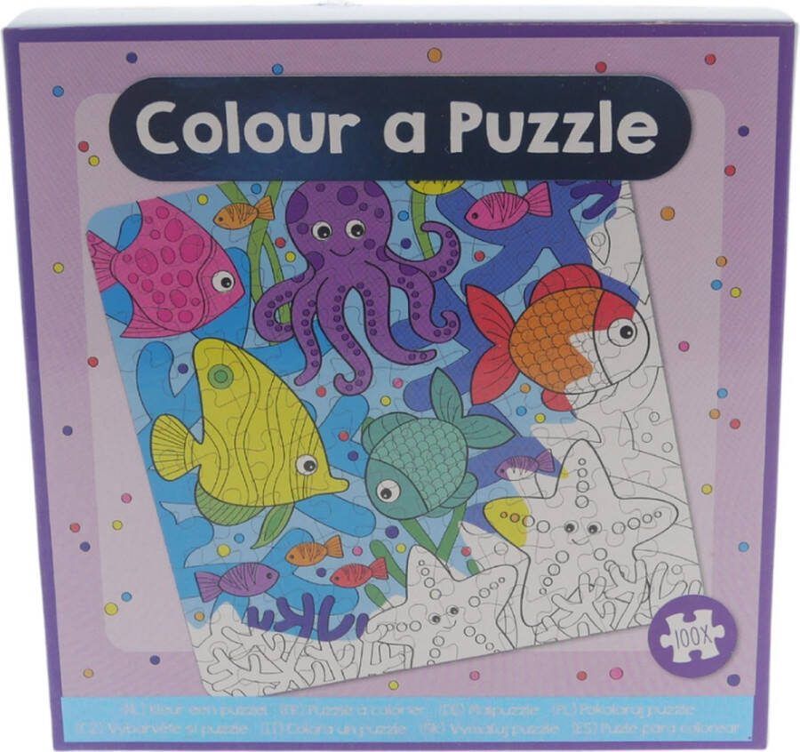Wins holland Mini Puzzel Kleuren Onderwater