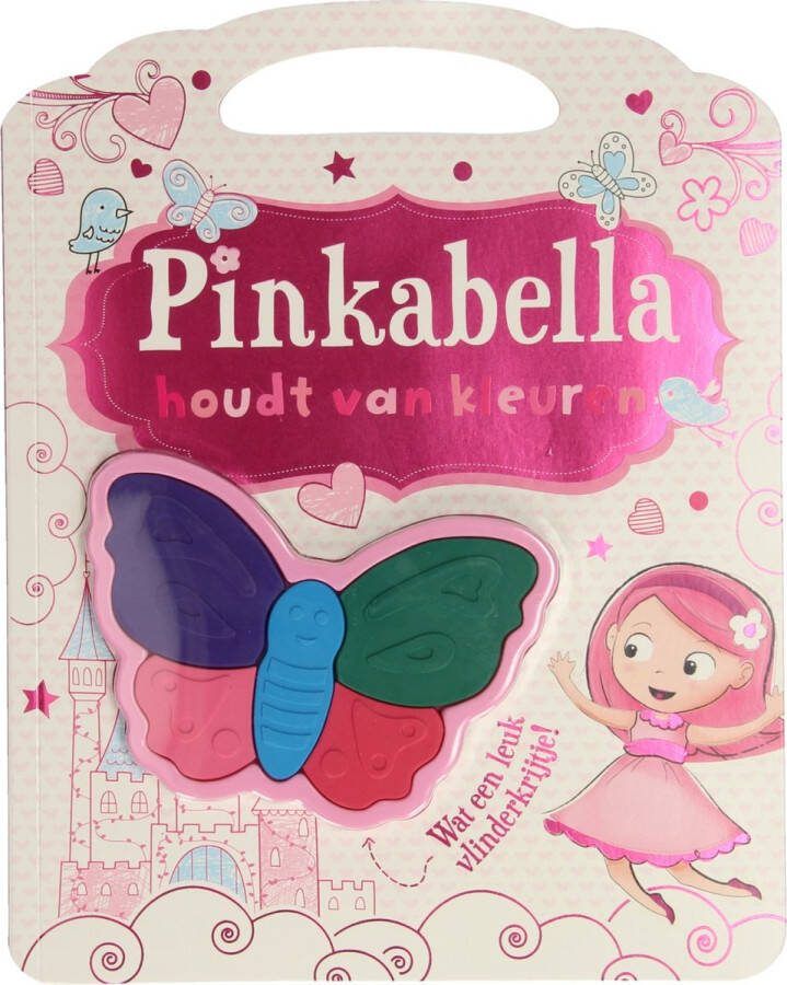 Wins holland Pinkabella Houdt van Kleuren met Vlindervormige Waskrijtjes
