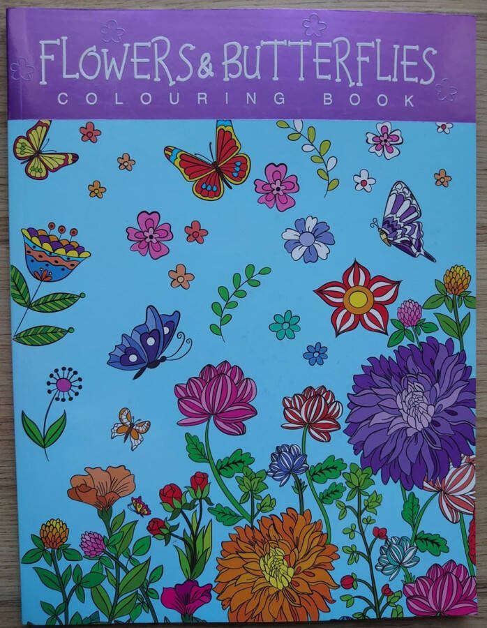 Wins Natuurlijk kleurboek met bloemen vlinders planten mandala s tuinborders (creatief kleuren en tekenen kinderen en volwassenen anti stress vakantie)