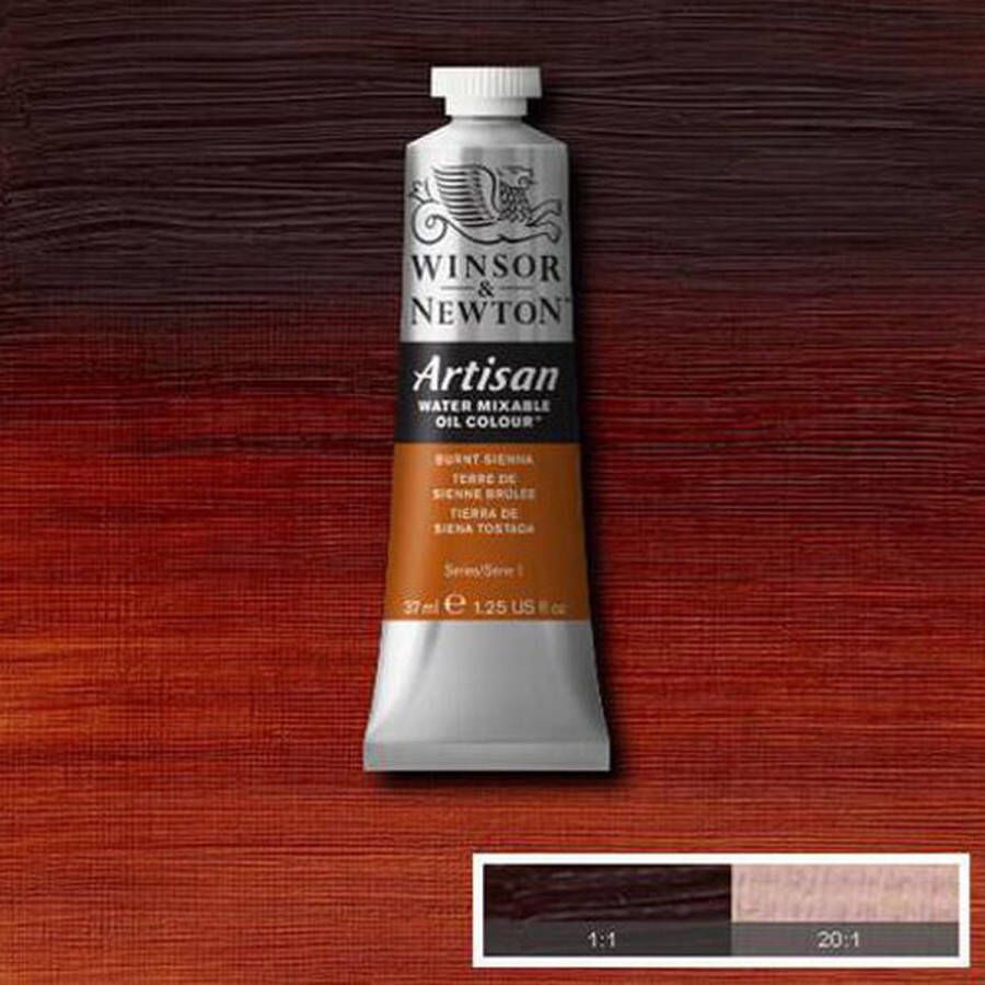 Winsor & Newton Artisan Water Mixable Oil Colour Burnt Sienna 074 37ml