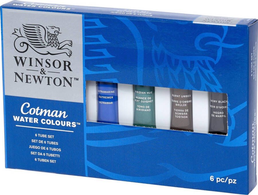 Winsor & Newton Cotman Aquarelset 6 tubes 8ml