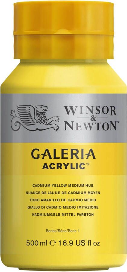 Winsor & Newton Galeria Acryl 500ml Cadmium Yellow Medium Hue