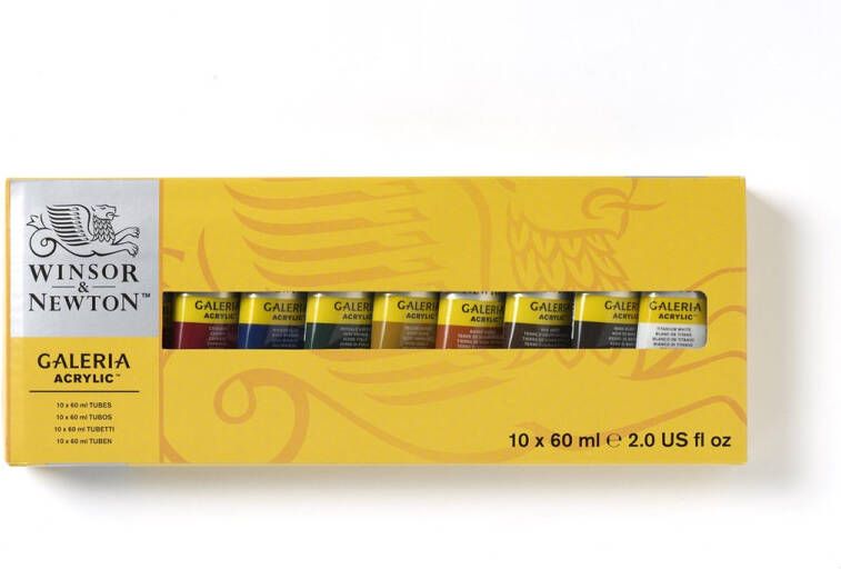 Winsor & Newton Galeria Acrylic Colours Set 10 x 60ml