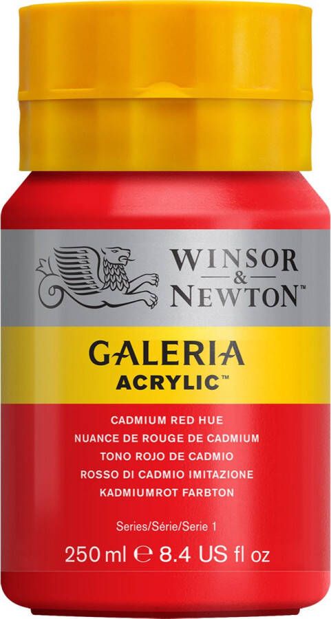 Winsor & Newton Galeria Acrylverf 250ml Cadmium Red Hue
