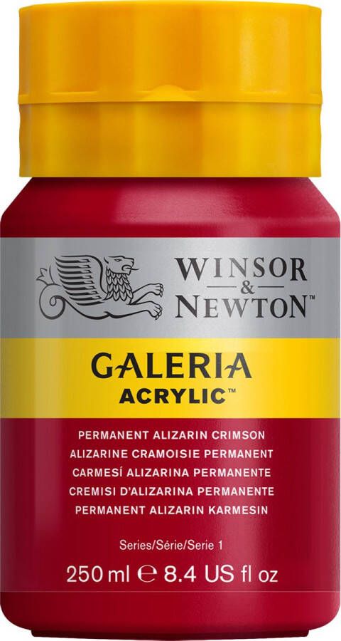 Winsor & Newton Galeria Acrylverf 250ml Permanent Alizarine Crimson
