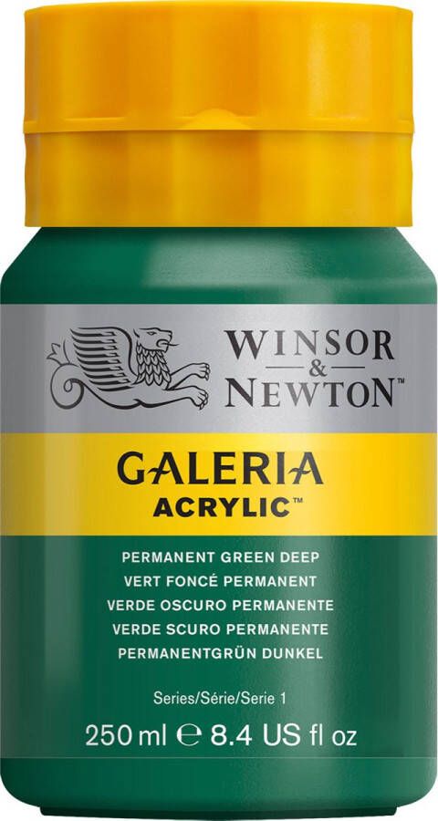 Winsor & Newton Galeria Acrylverf 250ml Permanent Green Deep