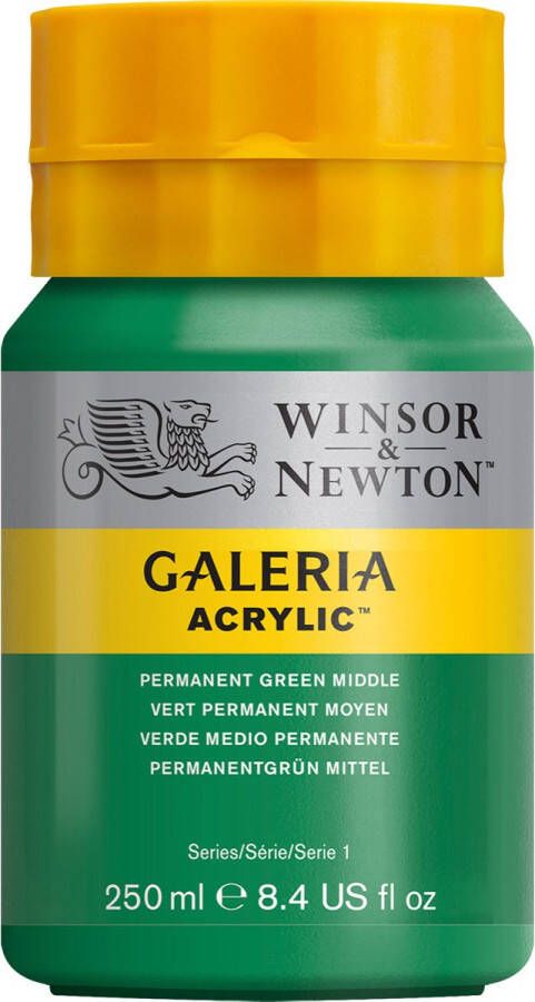 Winsor & Newton Galeria Acrylverf 250ml Permanent Green Middle