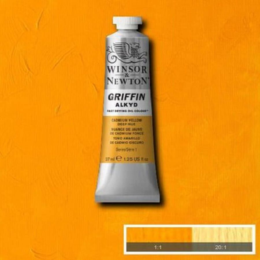 Winsor & Newton Griffin Alkyd Olieverf 37ML Cadmium Yellow Deep Hue 115