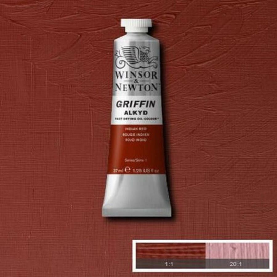Winsor & Newton Griffin Alkyd Olieverf 37ML Indian Red 317