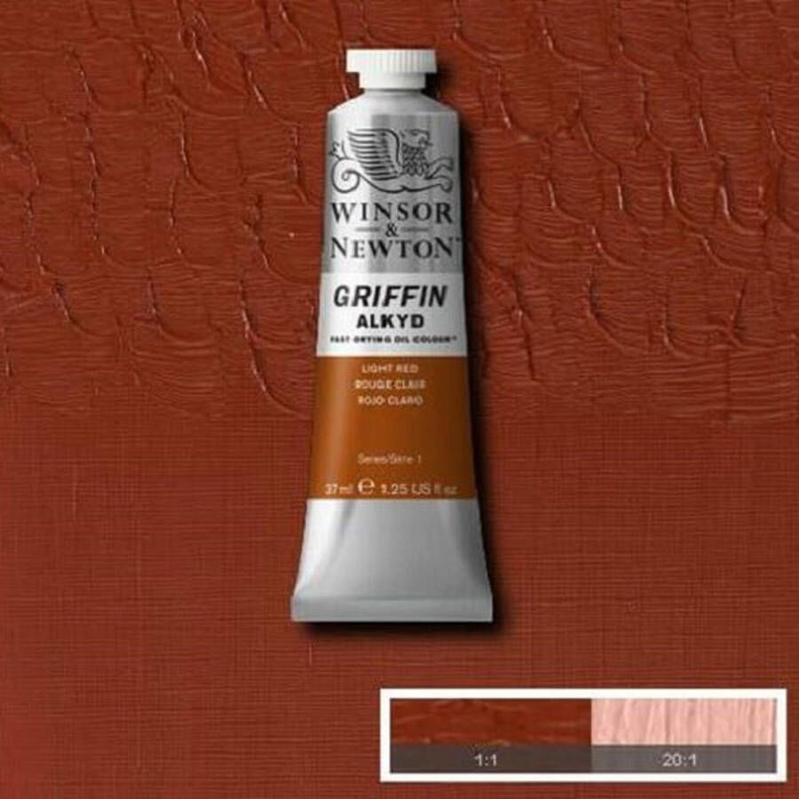 Winsor & Newton Griffin Alkyd Olieverf 37ML Light Red 362