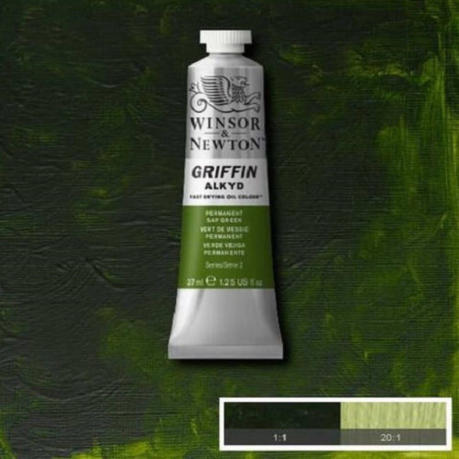 Winsor & Newton Griffin Alkyd Olieverf 37ML Permanent Sap Green 503