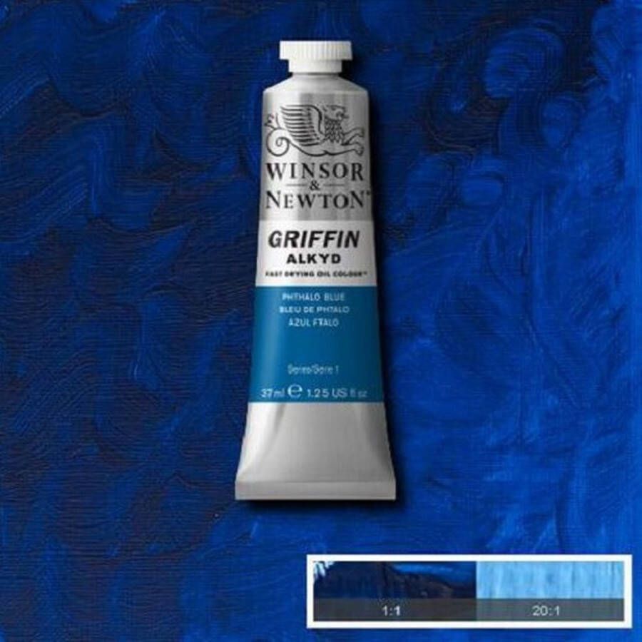 Winsor & Newton Griffin Alkyd Olieverf 37ML Phthalo Blue Red Shade 514