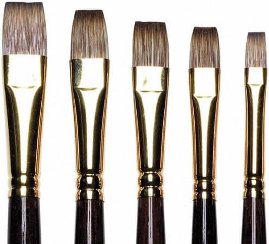Winsor & Newton Monarch Olieverf Penseel Lange Steel Plat 2
