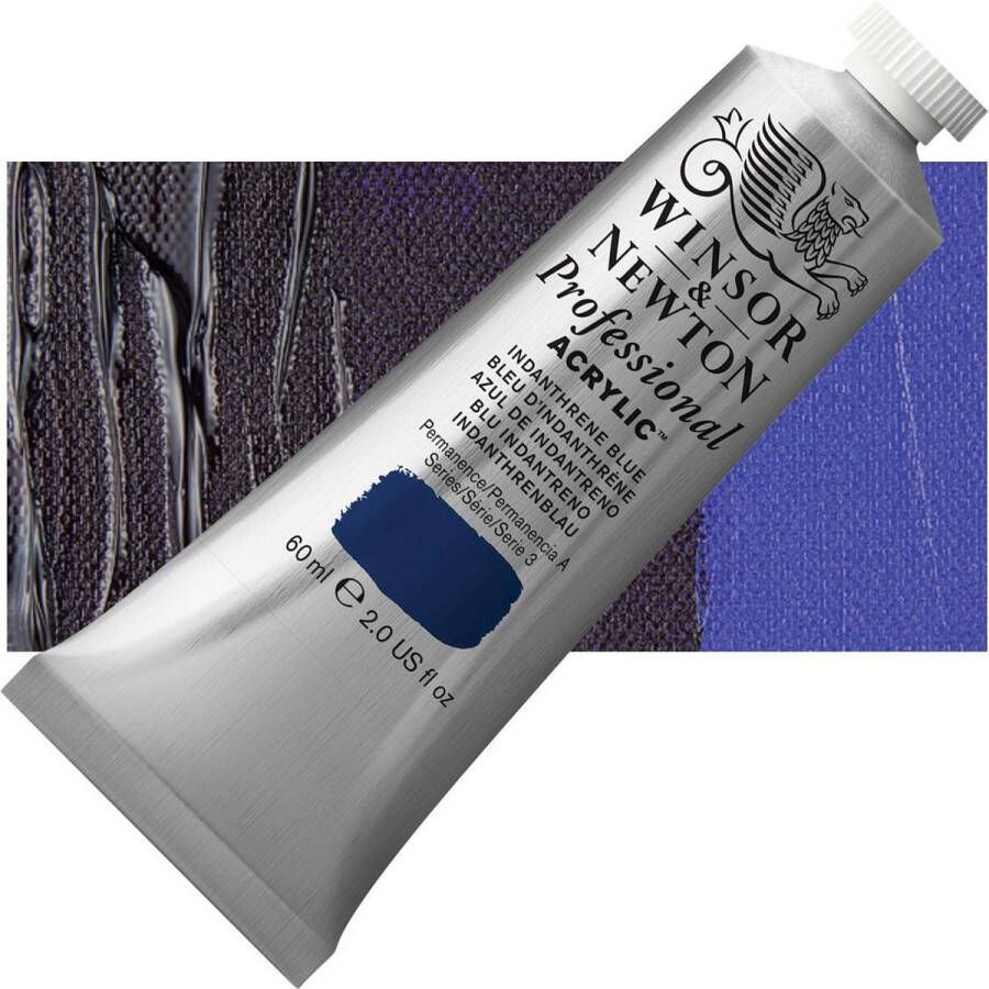 Winsor & Newton Professional Acrylic Tube Indantherene Blue (321) 60 ml