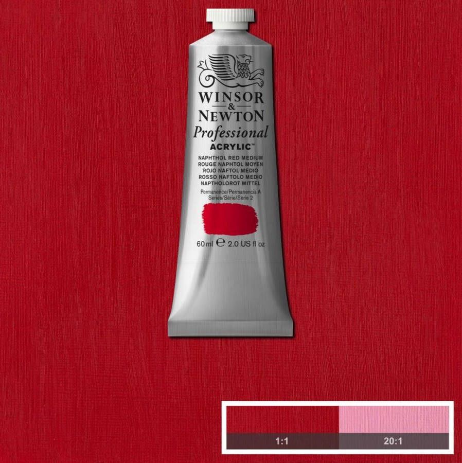 Winsor & Newton Professional Acrylic Tube Naphthol Red Medium (423) 60 ml