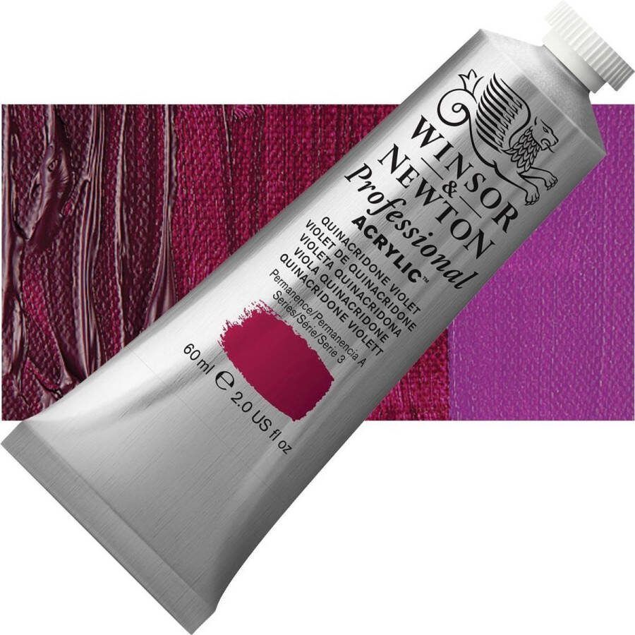 Winsor & Newton Professional Acrylic Tube Quinacridone Violet (550) 60 ml